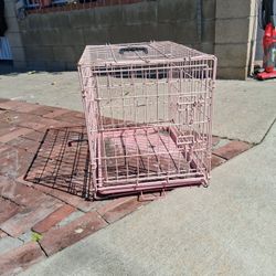 Pink Dog Pet Crate
