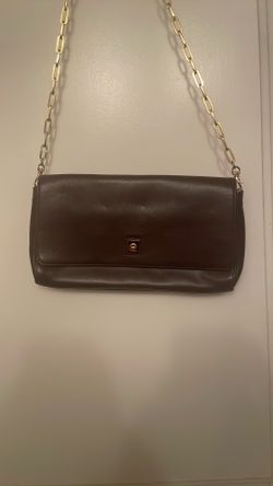 Etienne Aigner Vintage Crossbody Leather Bag Oxblood Red