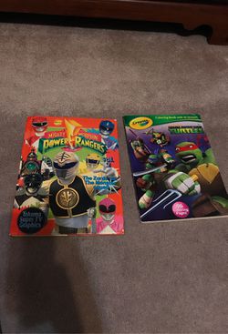 1994 power rangers book volume two in ninja turtle coloring book with stickers