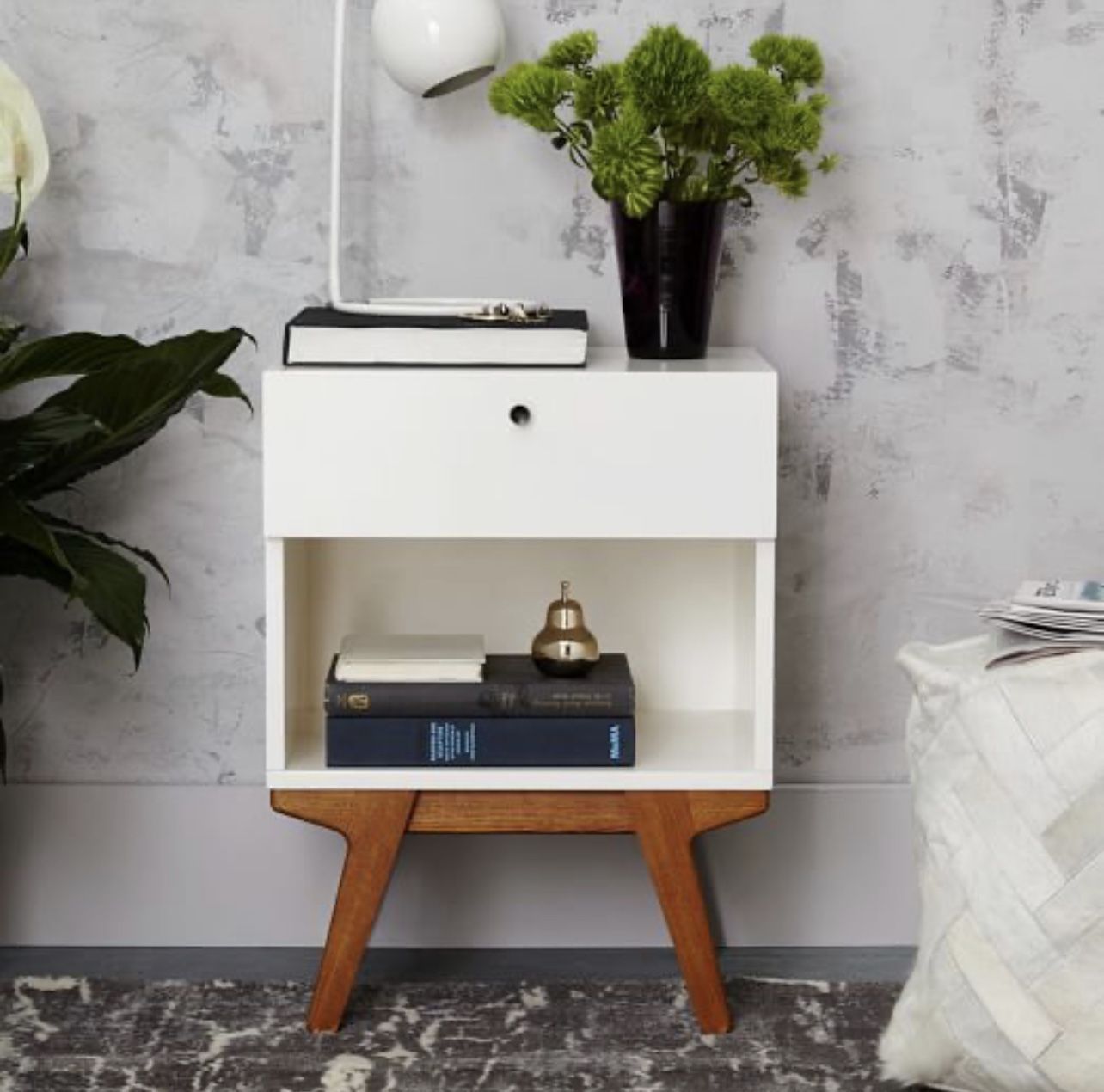 New West Elm Mid Century Nightstand  In Box 