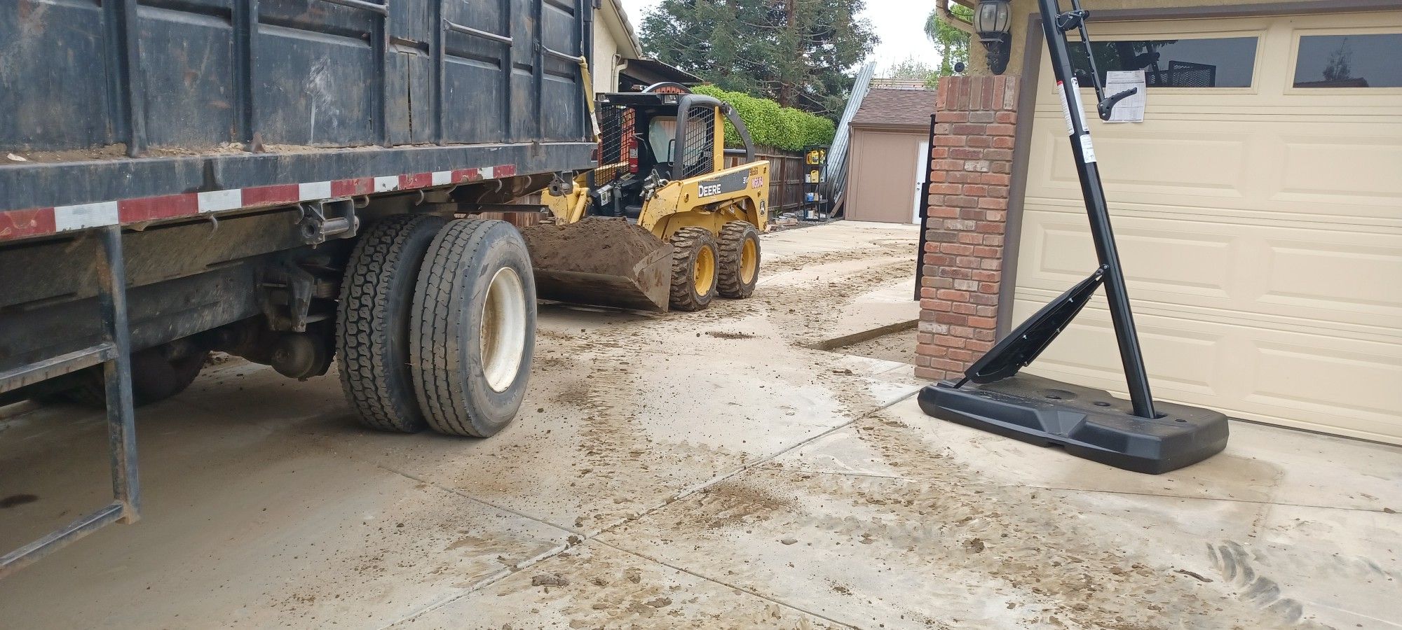 317 Bobcat  Skid Dump Trailer 