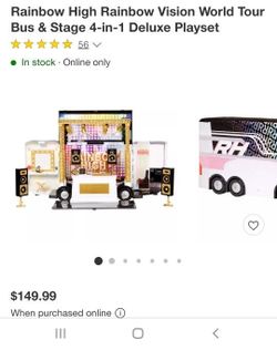 Rainbow High Rainbow Vision World Tour Bus & Stage 4-in-1 Deluxe Playset