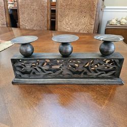 Bronze Metal Candle Holder