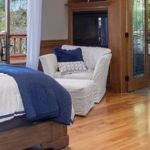 Restoration Hardware Slip Cover Chair And Ottomon