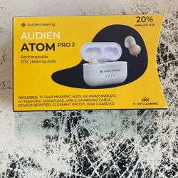Audien ATOM PRO 2 Wireless Rechargeable OTC Hearing Aid