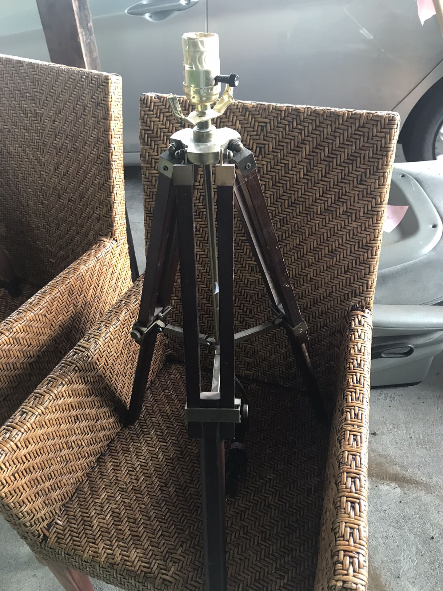 Folding pie rack vintage 1976 - tripod lamp -