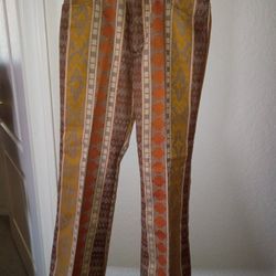 LEVIS Vintage (BigE) Stay Pressed Railroad Stripe Psychedelic Big Bill Bottom Pant Jeans