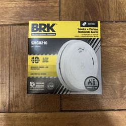 BRK SMC0210 Battery-Powered Smoke and Carbon Monoxide Detector-10 Year Battery