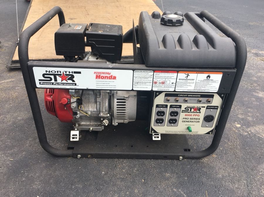 North Star Honda 8000 ppg generator