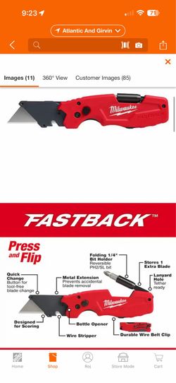 🔥 Milwaukee FASTBACK 6-in-1 Utility Knife 🔥