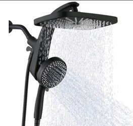 BOZYBO Rain Shower Head with Handheld: High Pressure Shower Heads with Handheld Spray Combo, 12" Rainfall Shower Head and 9 Sprays Hand Showerheads