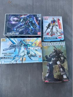 New NIB assorted Gundam models