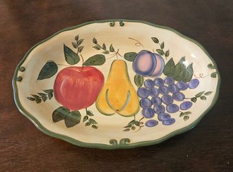 Home Trends Grenada 13" oval serving platter