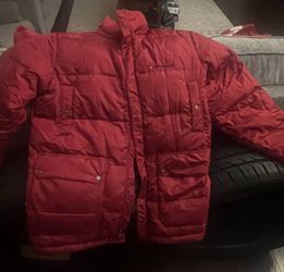 Tommy Hilfiger Burgandy  Puffy Down Jacket Men’s Large 
