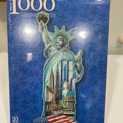 Twin Towers And Statue Of Liberty 1000 Piece Puzzle