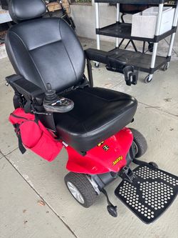 Jazzy Power Wheelchair Red and Black