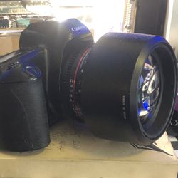 Cannon EOS Rebel X 35mm Film Retro Camera With Rokonon 52 Mm Lens