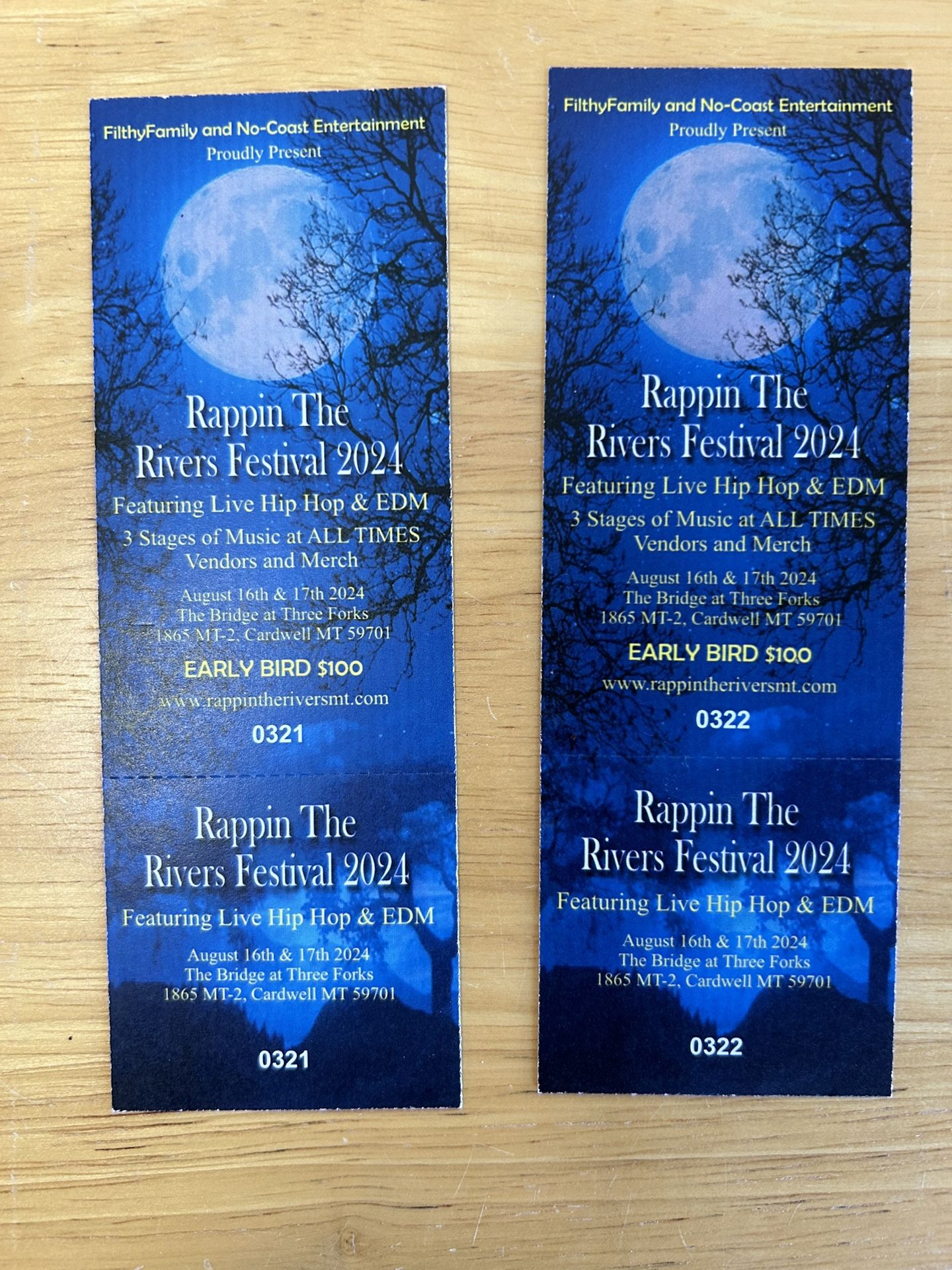 Tickets To Rappin The River In Three Forks, Montana