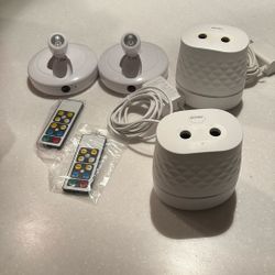 Lamparas Con Control R  3 Pilas AA Y Difusores