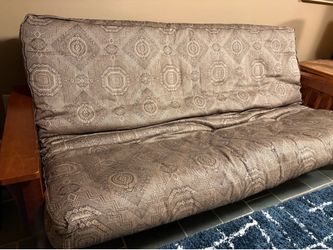 Futon sofa and matching futon chair