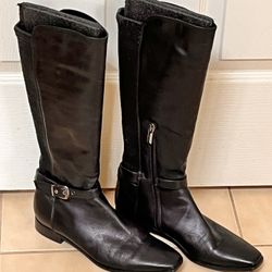Luxury brand Aquatalia 18”  Leather Boots Sz. 8