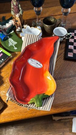Clay Art Chili Pepper Trays 4pc