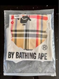 BAPE A Bathing Ape Plaid Graphic T-Shirt