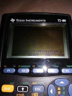 TI 89 graphing calculator