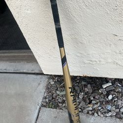 OFFER*gold and blue rawlings velo bat- used