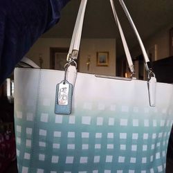 Blue Coach bag tote bag