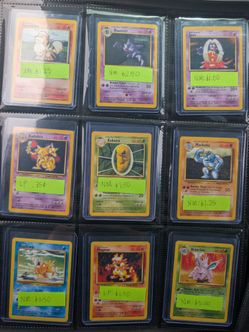 Pokemon base set and shadowless