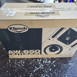 Klipsch AW-650 Indoor/Outdoor Speaker, Black (Pair