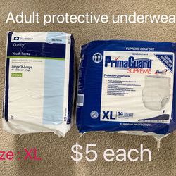 M / L / XL unisex adult protective underwear 