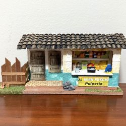 Vintage Handcrafted Pulperia Market Costa Rica 3D Miniature Wall Decor Folk Art