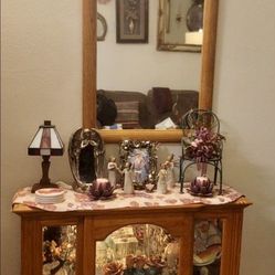 Display Cabinet & Mirror