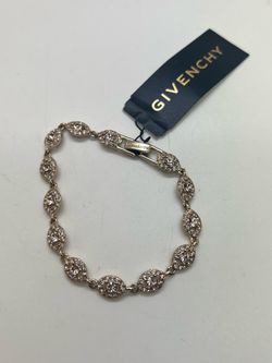 Givenchy Crystal Gold tone Flex Bracelet