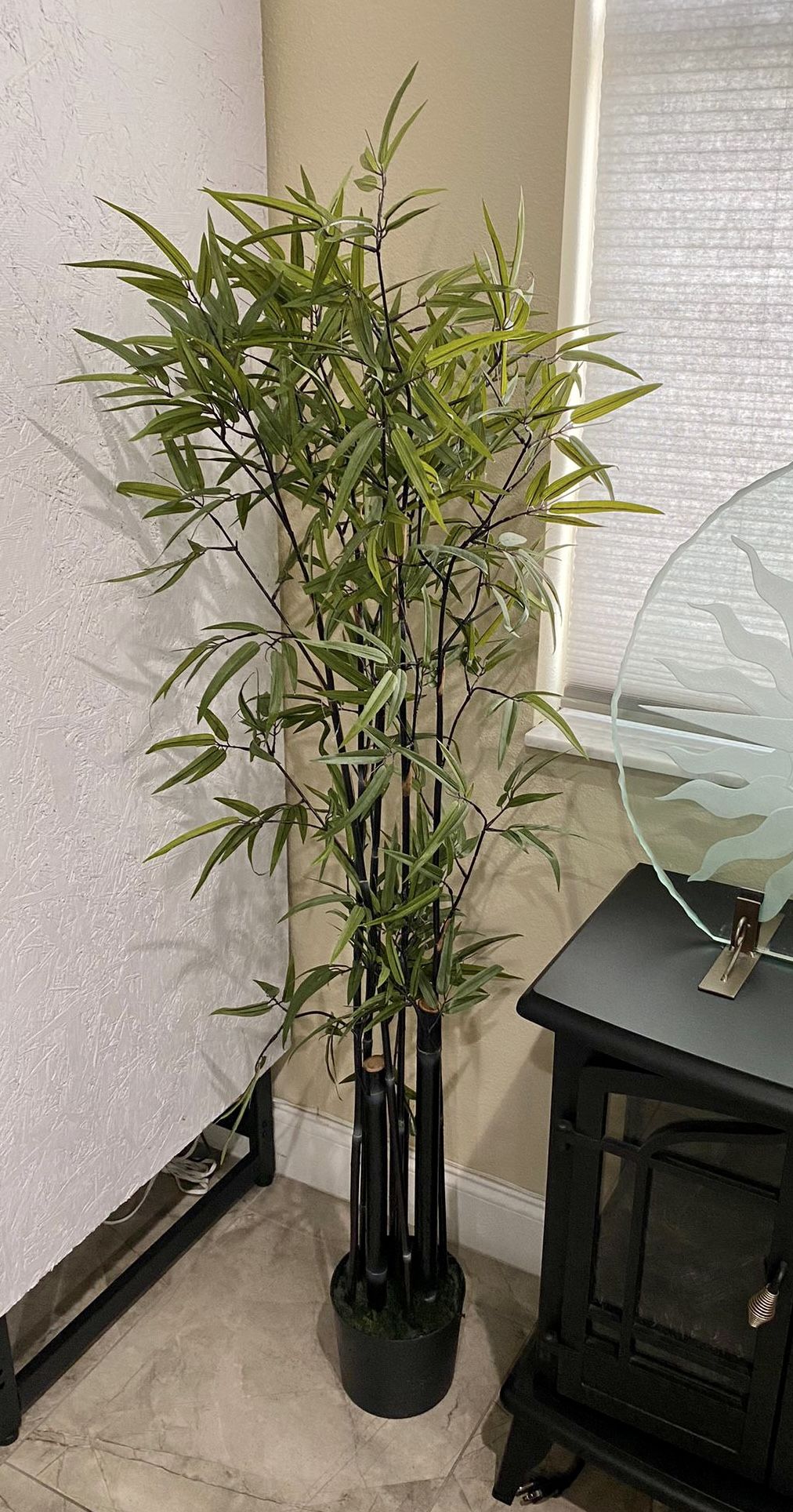 1 Bamboo Plastic Plant (4 Feet)
