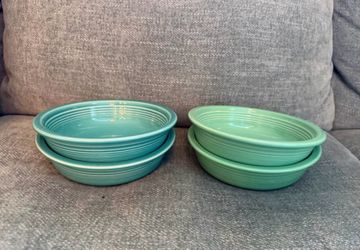 Fiesta 19oz Cereal Bowls Set of 4 – Sea Mist & Turquoise