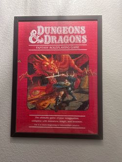 Framed Dungeons & Dragons Puzzle Wall Art
