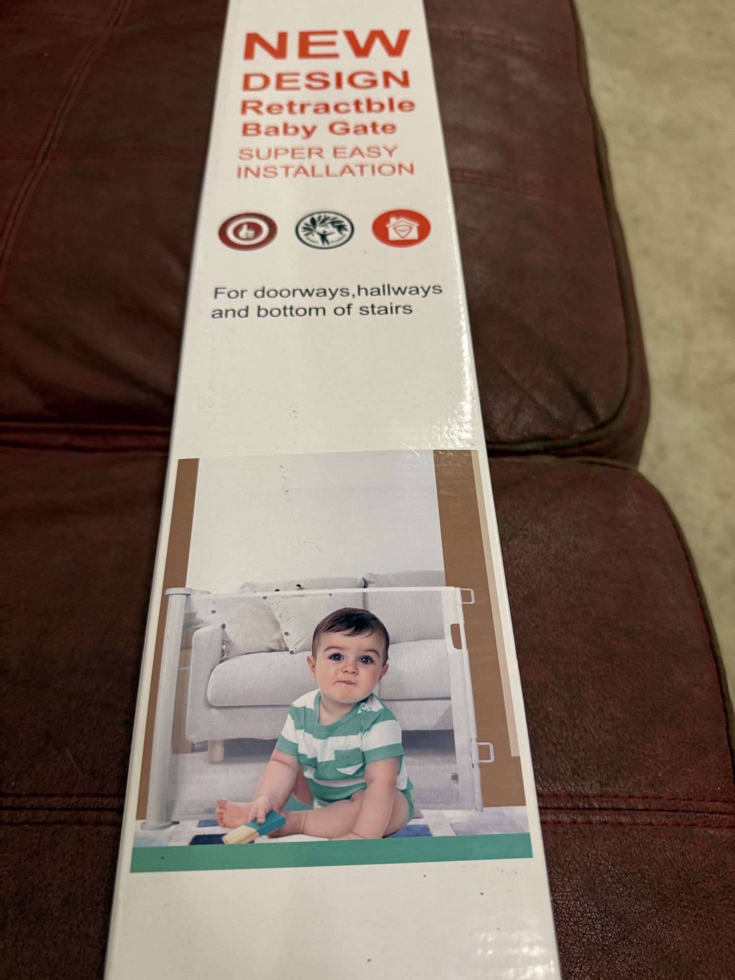 New Retractable Baby Gate – Still in Box! 