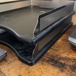 Two Paper Trays, Desk Organizers, Single Trays, Letter Trays