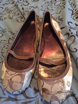 Coach patchwork flats size 9