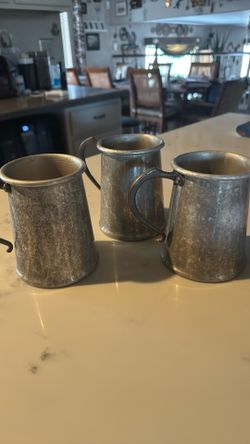 3 Metal Mugs