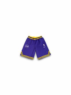 Nike Sportswear LA Lakers NBA Dri-FIT Basketball Shorts Medium Purple Yellow