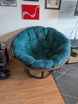 2 papasan chairs