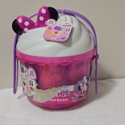New Just Play Disney Junior Minnie Mouse Fab Food Bucket w/ Handle
