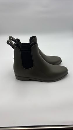 Women’s Hunter Green Black Ankle Boots- Size 11