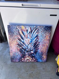 Colorful Pineapple Canvas Wall Art