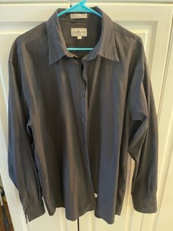 Like New Men’s Black Button Down Alfani XL Dress Shirt