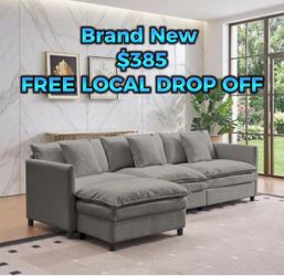 Gray Modular couch BRAND NEW IN BOX π¦ FREE LOCAL DROP OFF